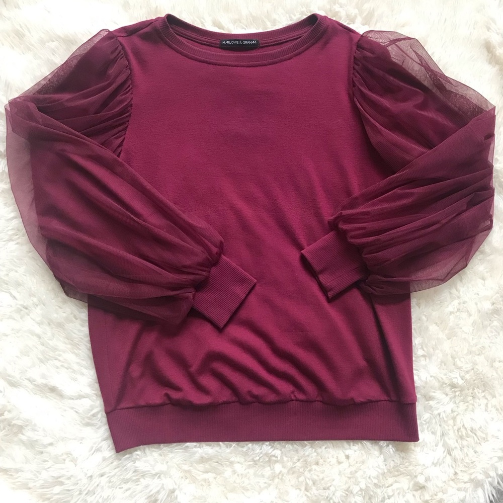 Harlowe & Graham Merlot Sweater